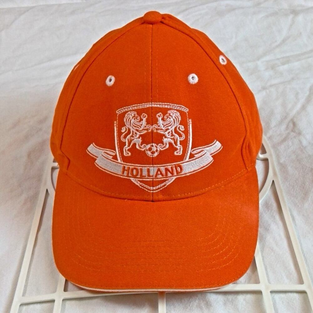 Holland National Football Team Strapback Hat/Cap Orange Netherlands Soccer